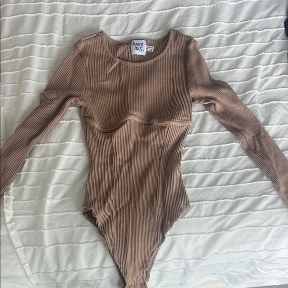 Princess Polly Ribbed Tan bodysuit - Picture 4 of 4